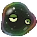 The Bloat, an oily translucent blob. One eye has wandered off on its own.