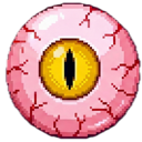 The Watcher, a floating bloodshot eyeball.